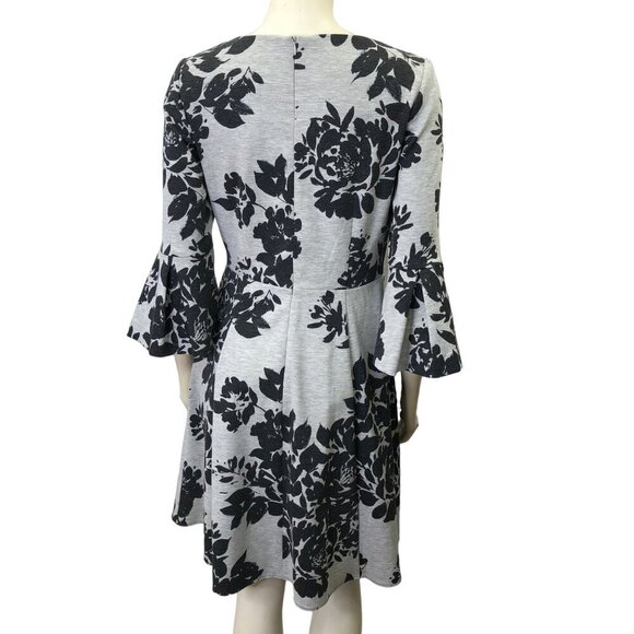 VINCE CAMUTO BELL SLEEVE FIT & FLARE KNIT DRESS SIZE 8 - Picture 5 of 8